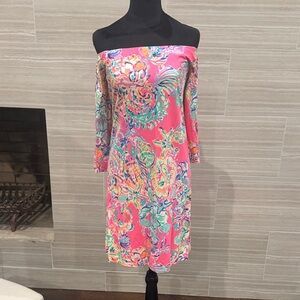 Lilly Pulitzer Floral Off-Shoulder Dress